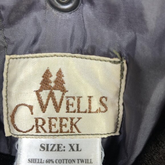 Wells Creek Jacket Mens XL Camo Hooded Zip Front Hunting Cotton Twill Insulated - Picture 6 of 16